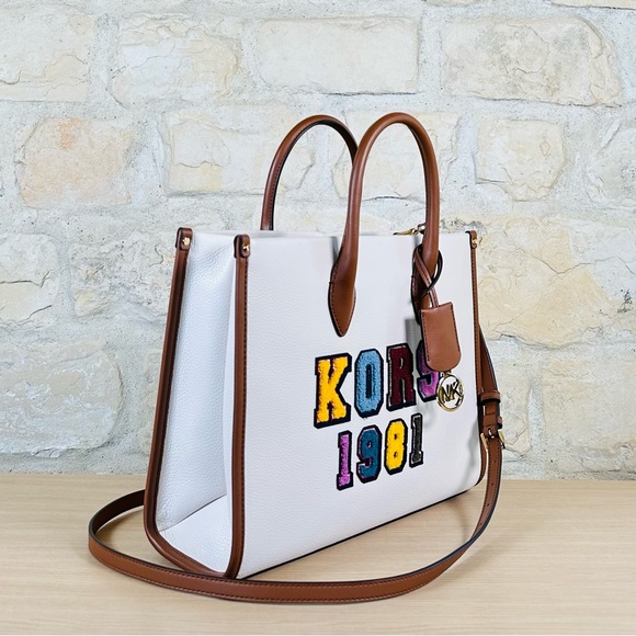 Michael Kors Mirella Medium Kors Logo handbag&wristlet NWT Authentic - Picture 9 of 14